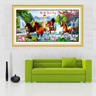 ❤FLASH SALE❤ TRANH THÊU CHỮ THẬP MÃ ĐÁO THÀNH CÔNG TRANH CHƯA THÊU 3D
