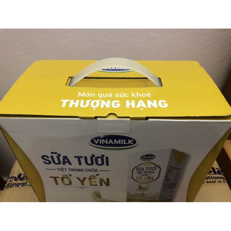 Sữa tươi tiệt trùng tổ yến Vinamilk hộp 110 ml lốc 24 hộp