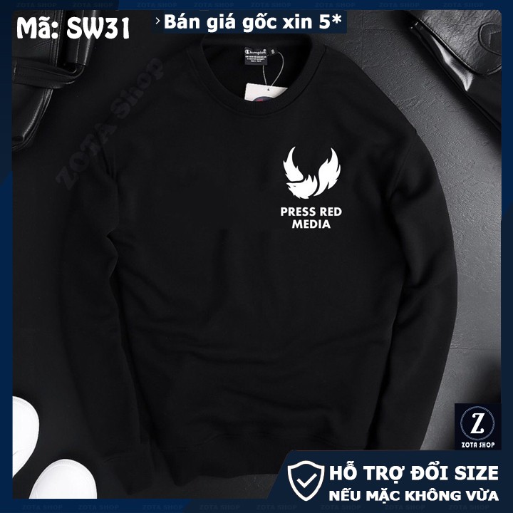 Áo thu đông nam dài tay❤️ Freeship 50K❤️ Hàng poly Thái dày mịn in Press Dress SW31