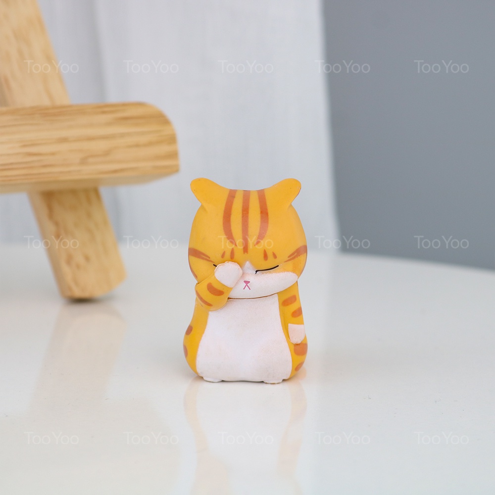 Mô hình mèo bất lực mini 5cm dễ thương cute TooYoo TY0031