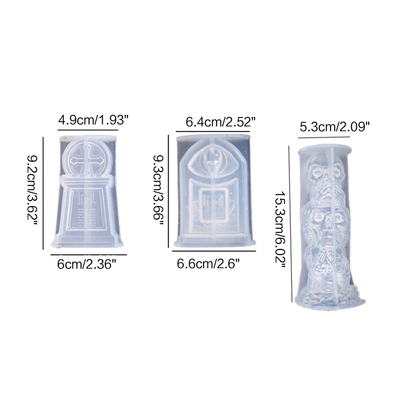 Khuôn Silicon Làm Đá In Hình Đầu Lâu Halloween 3D Độc Đáo