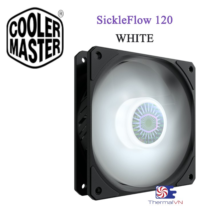 Quạt fan case 12cm Cooler Master SickleFlow 120 - Sức gió tốt, quay êm, bền bỉ