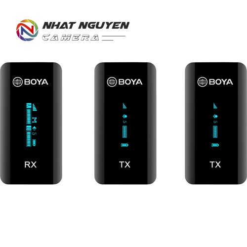 Micro BOYA XM6 S2 - Micro không dây Boya XM6S2 (2-Transmitter+ 1-Receiver) - Bảo hành 12 tháng