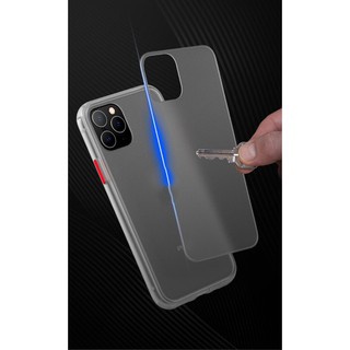 Ốp Lưng Trong Suốt Viền Shield Matte Color cho iPhone 11 Pro Max.
