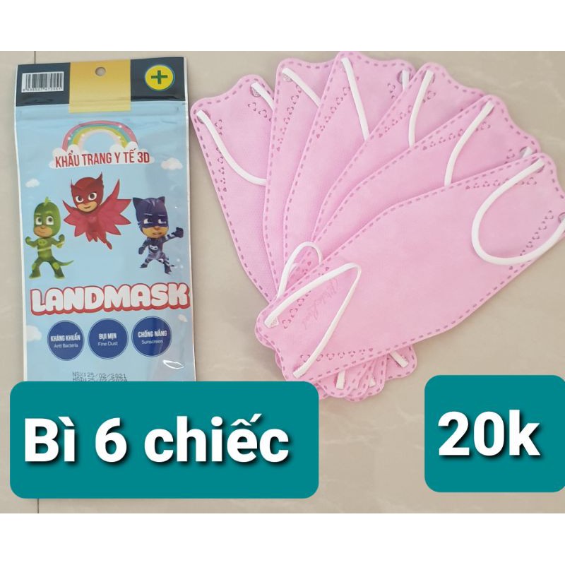3D Land Mask trẻ em 1 túi 6 chiếc hàng chính hãng hóa đơn | BigBuy360 - bigbuy360.vn