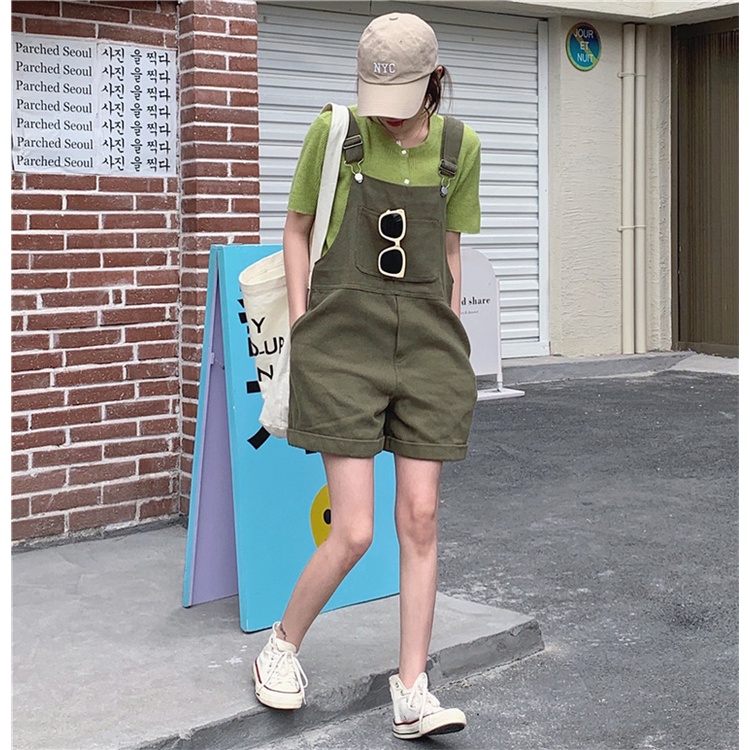 Jumpsuit Không Tay Dáng Rộng Thời Trang Mùa Hè Cá Tính 49506