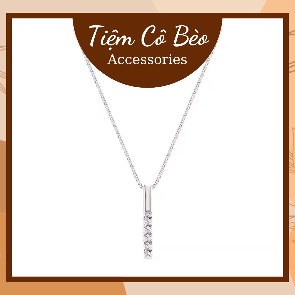 Dây chuyền/ Vòng cổ bạc S925 Hình Học Đơn Giản phong cách Hàn Quốc Tiệm Cô Bèo Accessories - DC034