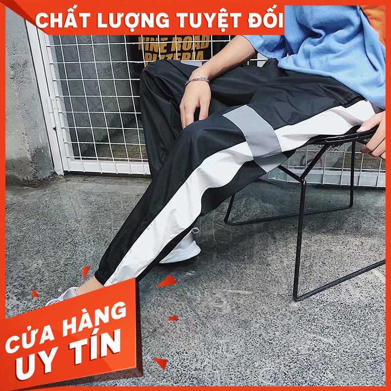 [HÀNG HOT 2020] QUẦN JOGGER GIÓ DÙ PHẢN QUANG CHẤT XIN - 2 MÀU ko