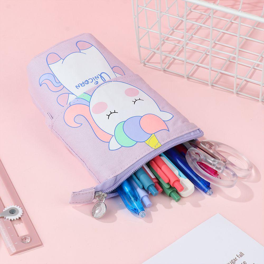 Hộp Bút Khóa Kéo Cỡ Lớn In Hình Mèo LAYOR1 Thời Trang