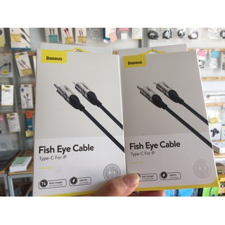 [TypeC-Lightning]Cáp sạc iphone có đèn LED Baseus Fish Eye Cable