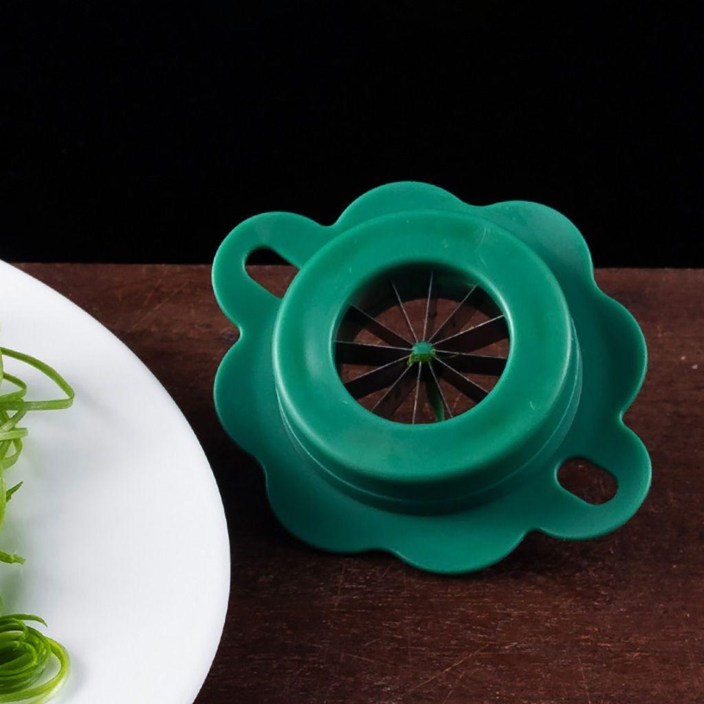 Elsworth Dụng Cụ Bào Hành Tây Màu Xanh Lá Cây Hình Hoa Mận Tốc Độ Cao Sáng Tạo Dễ Sử Dụng Cho Nhà Bếp