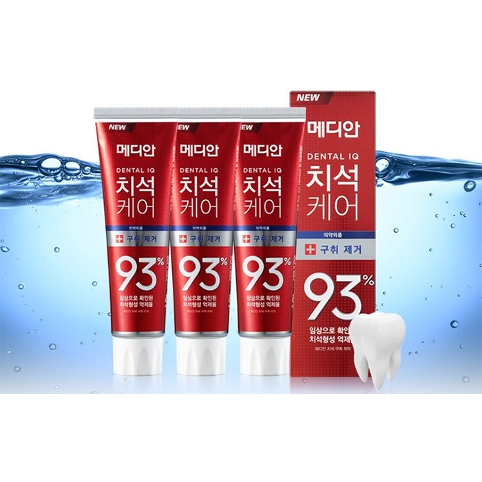 Kem Đánh Trắng Răng Thơm Miệng Median Dental Iq 93% Hàn Quốc (120g)