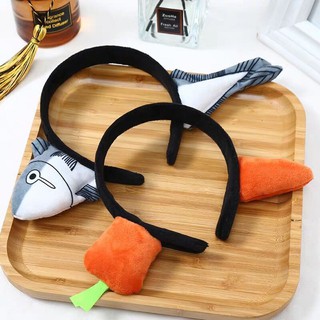 Bờm tóc hình cà rốt và cá mập siêu cute