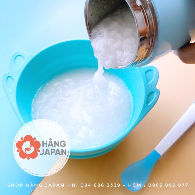 Bình ủ cháo giữ nhiệt siêu gọn nhẹ Stainless nội địa Nhật 260ml đủ màu
