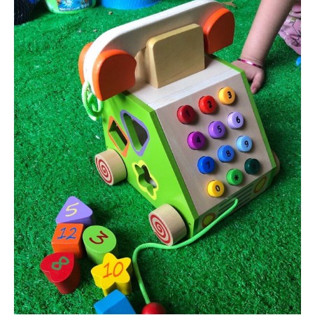 Bàn điện thoại thả hình kéo xe