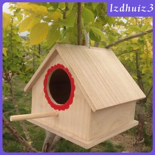[Lzdhuiz3] Hộp tổ vẹt, Nhà tổ Budgie, Hộp nhân giống cho chim Lovebirds, Hộp chim bỏ túi Mini, Tổ treo chim hoang dã