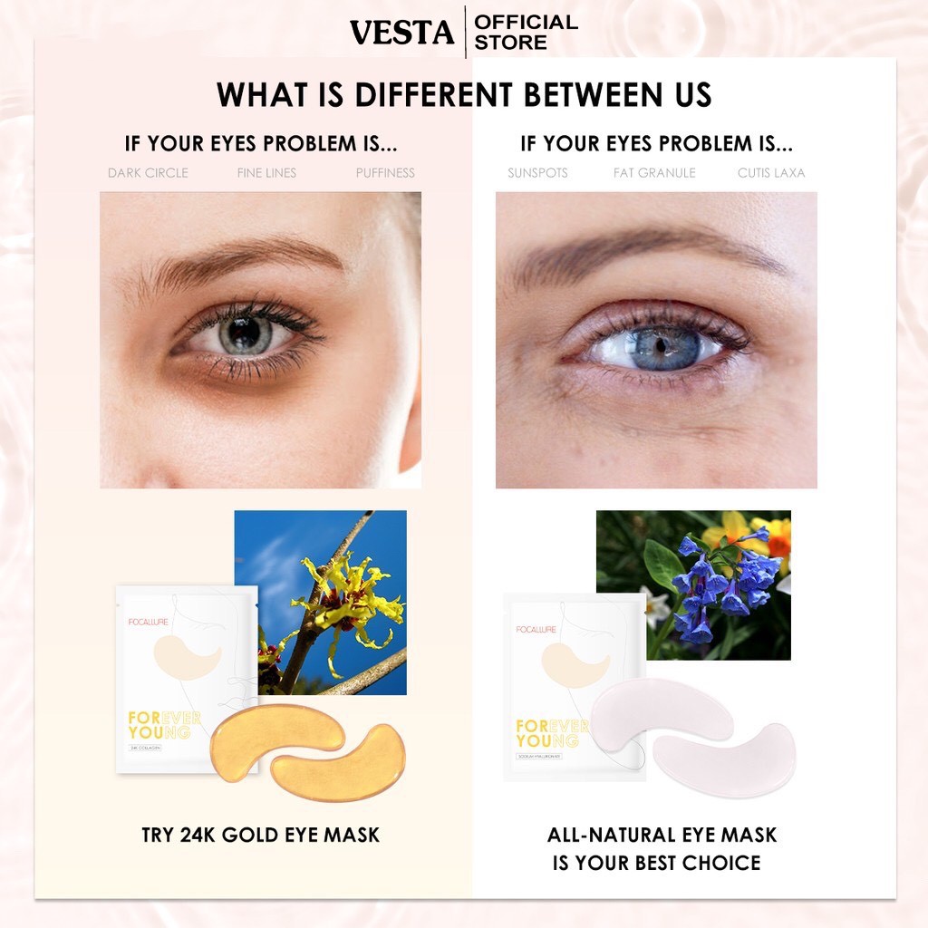 Mặt nạ mắt - mask ngủ dưỡng mắt Focallure giàu vitamin E cải thiện quầng thâm tàn nhang | BigBuy360 - bigbuy360.vn