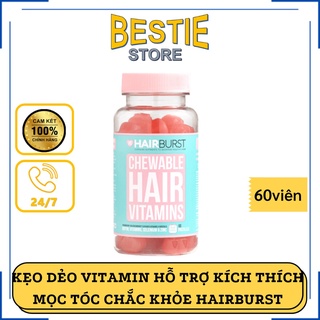    HÀNG UK   Kẹo dẻo vitamin hỗ trợ mọc tóc và nuôi dưỡng tóc chắc khỏe Hairburst Chewable Hair Vitamins 60 Viên 
