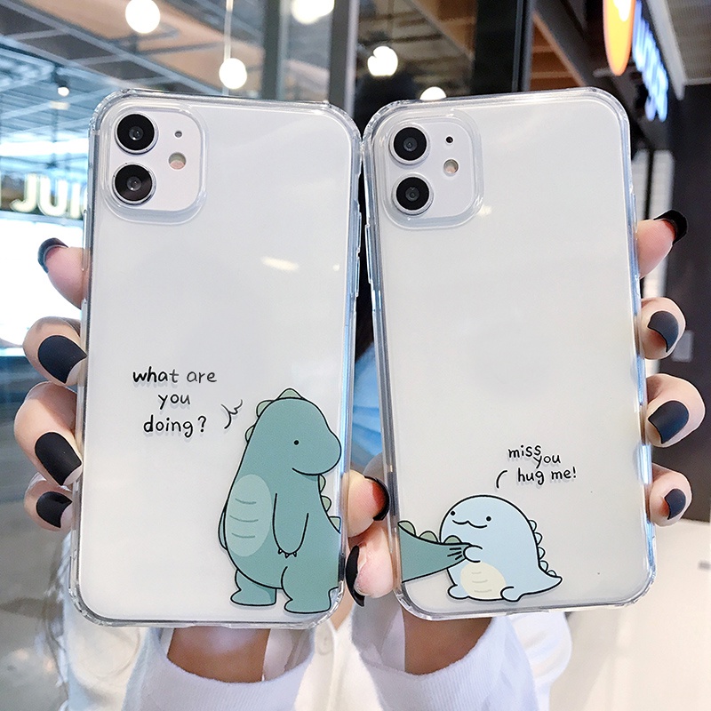 Ốp lưng iphone dino miss you trong 6/6plus/6s/6splus/7/7plus/8/8plus/x/xr/xs/11/12/13/pro/max/plus/promax - Awifi V5-8