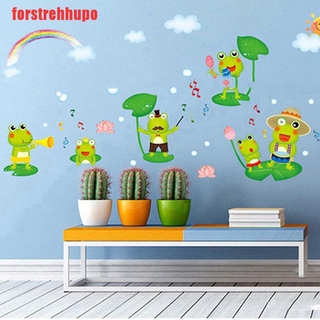 Decal Dán Tường Hình Ếch Vui Nhộn