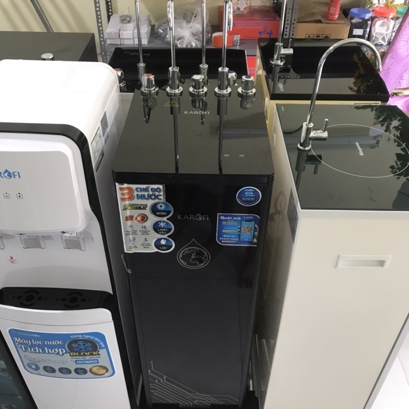 Máy lọc nước RO nóng lạnh nguội Karofi KAD-D66 11 lõi , máy lọc nước karofi D66 nóng-lạnh-nguội  - có giá sỉ