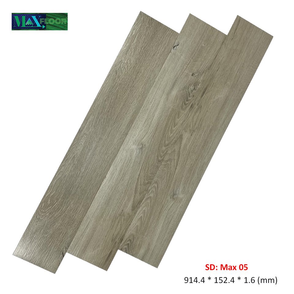 Sàn nhựa giả gỗ 1.6 SFloor chống trượt keo tự dán kích thước 914.4 x 152.4 x 1.6mm (bán theo tấm)