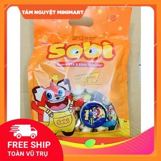 Bánh Sobi Chấm Kem Socola 320Gr