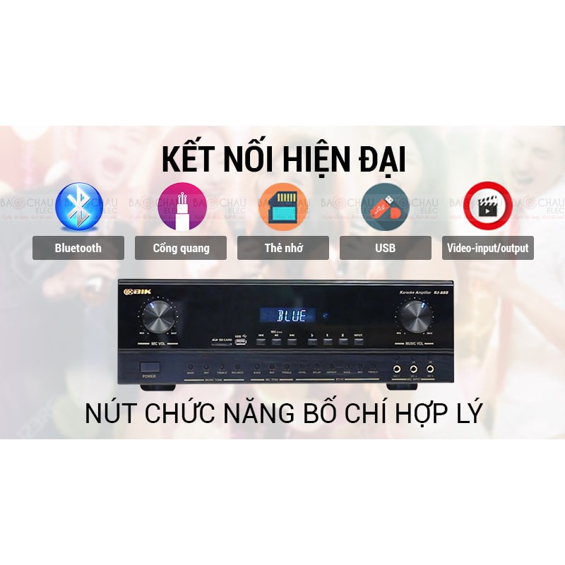 [CHÍNH HÃNG] Amply Karaoke BIK BJ A88 Nhật - Karaoke Nghe Nhạc Xem Phim Hay - Giá Rẻ