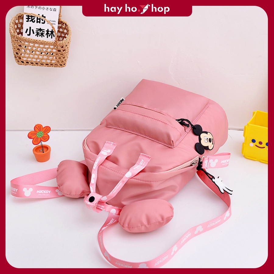 Balo cho bé mẫu giáo unisex hình thú chuột hoạt hình đáng yêu phong cách Hàn Quốc cho bé từ 1 tuổi đến 5 tuổi