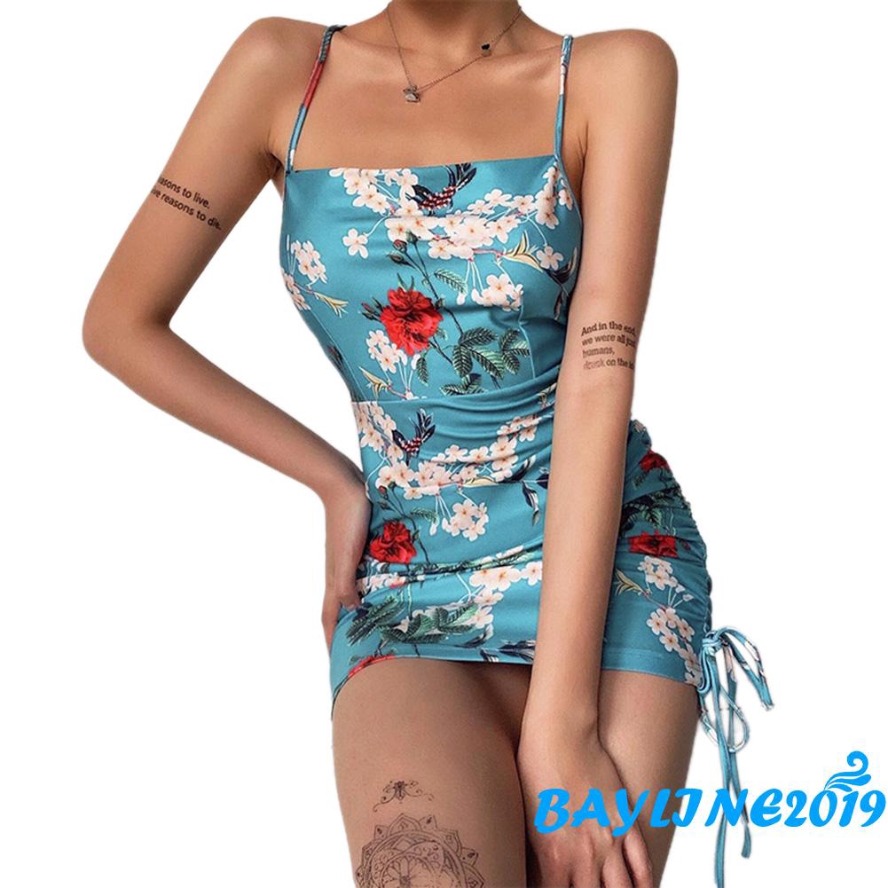 Đầm Nữ Không Tay Họa Tiết Hoa Thời Trang Quyến Rũ | BigBuy360 - bigbuy360.vn