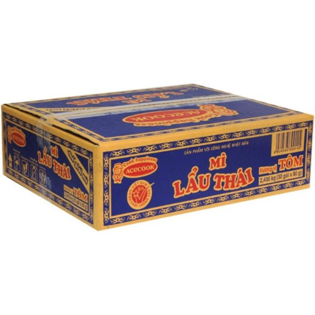 Mì Lẩu Thái thùng 30 gói x 80g