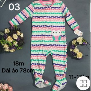 Body bé gái nỉ bông xuất xịn