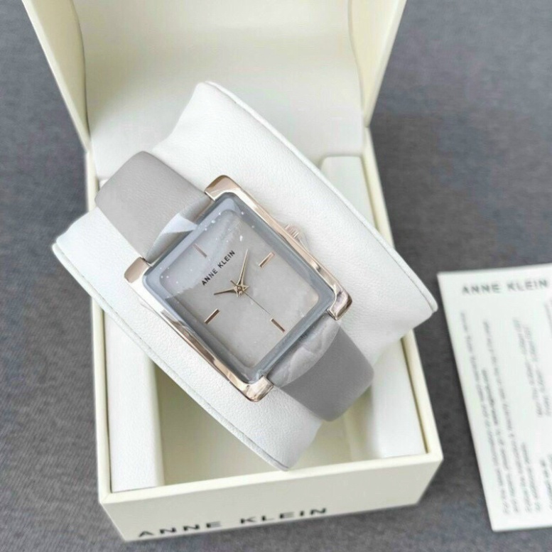 Đồng hồ nữ ANNE KLEIN  CAO CẤP - dây silicon mềm, thời trang, mặt vuông, bảo hành 12 tháng.