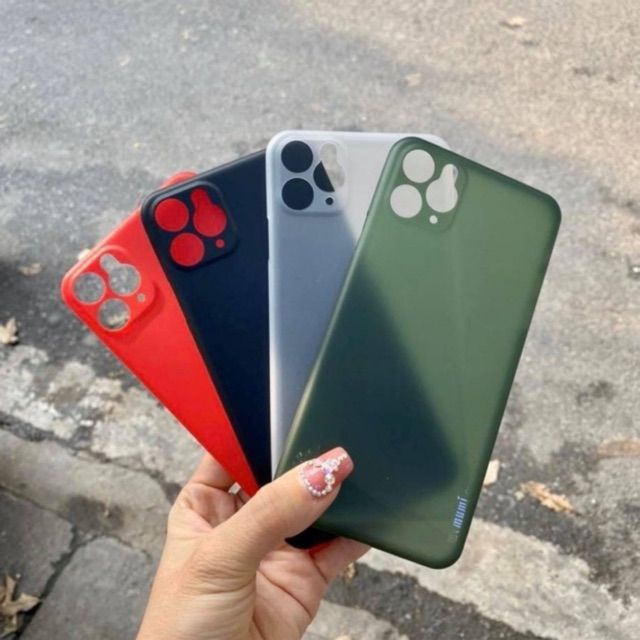 (Có xanh rêu) Ốp Memumi siêu mỏng 0.3mm cho Iphone 11 / 11 pro / 11 pro max chính hãng