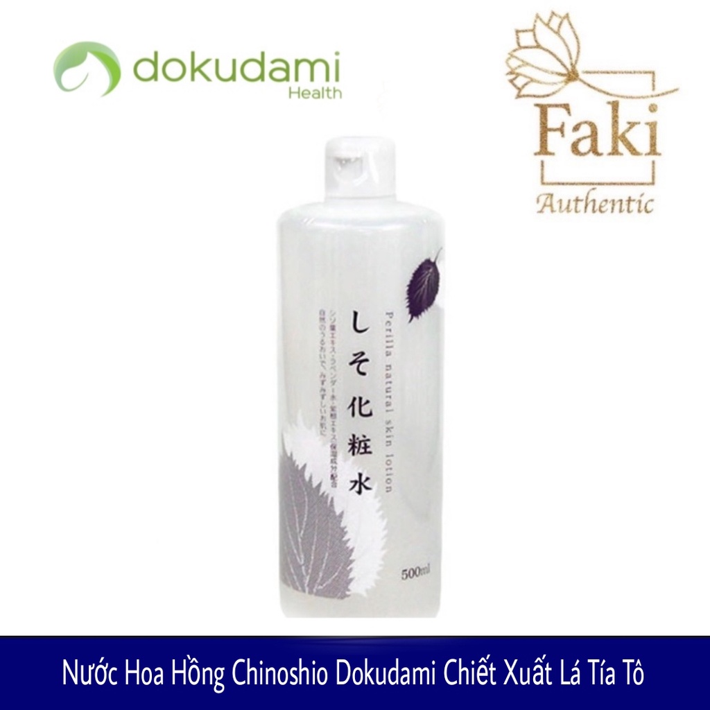 Lotion giảm, ngăn mụn toner TÍA TÔ cho da mụn Dokudami 500ml