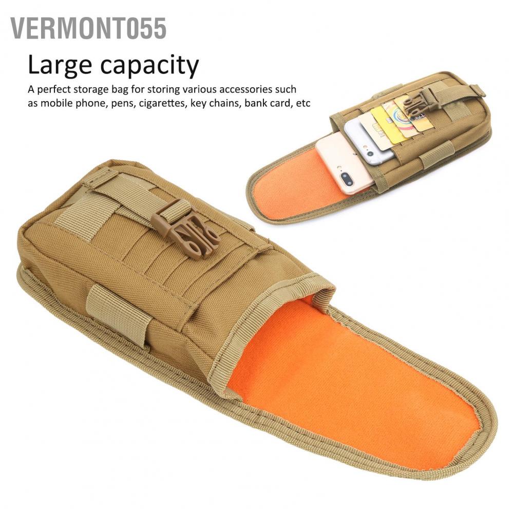 Có thể bán buôn Cắm trại ngoài trời đa chức năng Túi điện thoại di động Túi đi bộ đường dài Đi bộ đường dài Gói eo Ví Vermont055 Hàng giao ngay