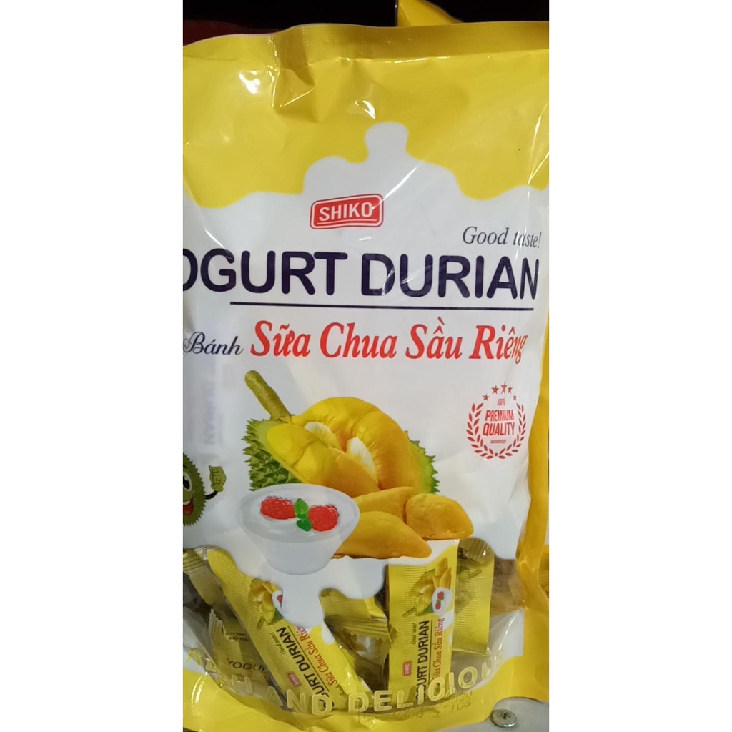 COMBO 2 GÓI BÁNH SỮA CHUA SẦU RIÊNG SHIKO GÓI 300g