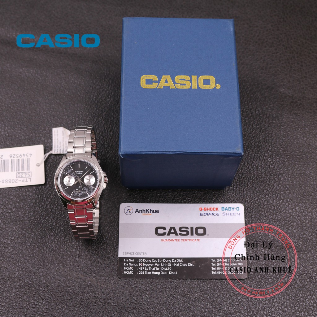 Đồng hồ nữ Casio LTP-2088D-1A2VDF dây kim loại