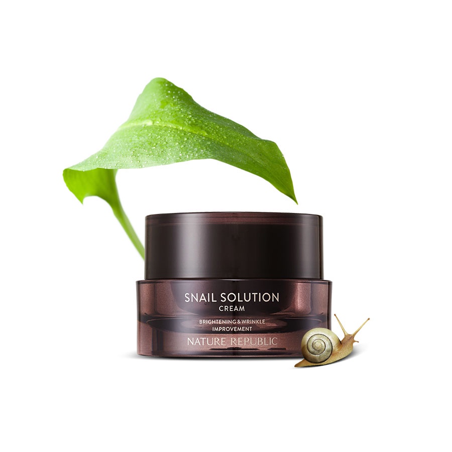 Kem dưỡng da cao cấp ốc sên chống lão hóa NATURE REPUBLIC Snail Solution Cream 52ml