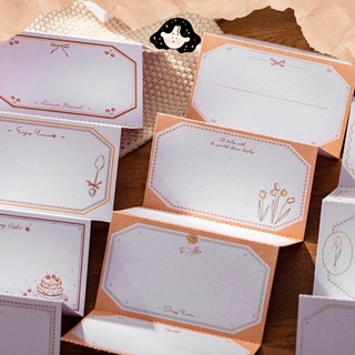 Set 30 tờ giấy trang trí labels card - note ghi chú vintage - mercy