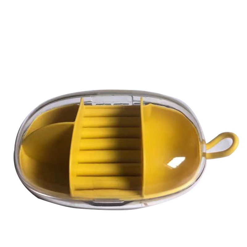 Hộp Nhựa Trong Suốt Đựng Trang Sức Với Nắp Đậy Tiện Dụng Mang Đi Du Lịch