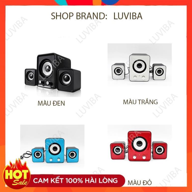 [Xịn] Loa máy tính để bàn mini bass mạnh loa vi tính cây giá rẻ LUVIBA FT202