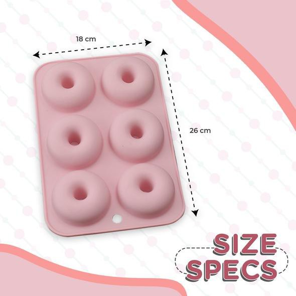 KHUÔN XÀ BÔNG SILICON 6 HÌNH CHỮ NHẬT - KHUÔN SILICON 6 HÌNH DONUT