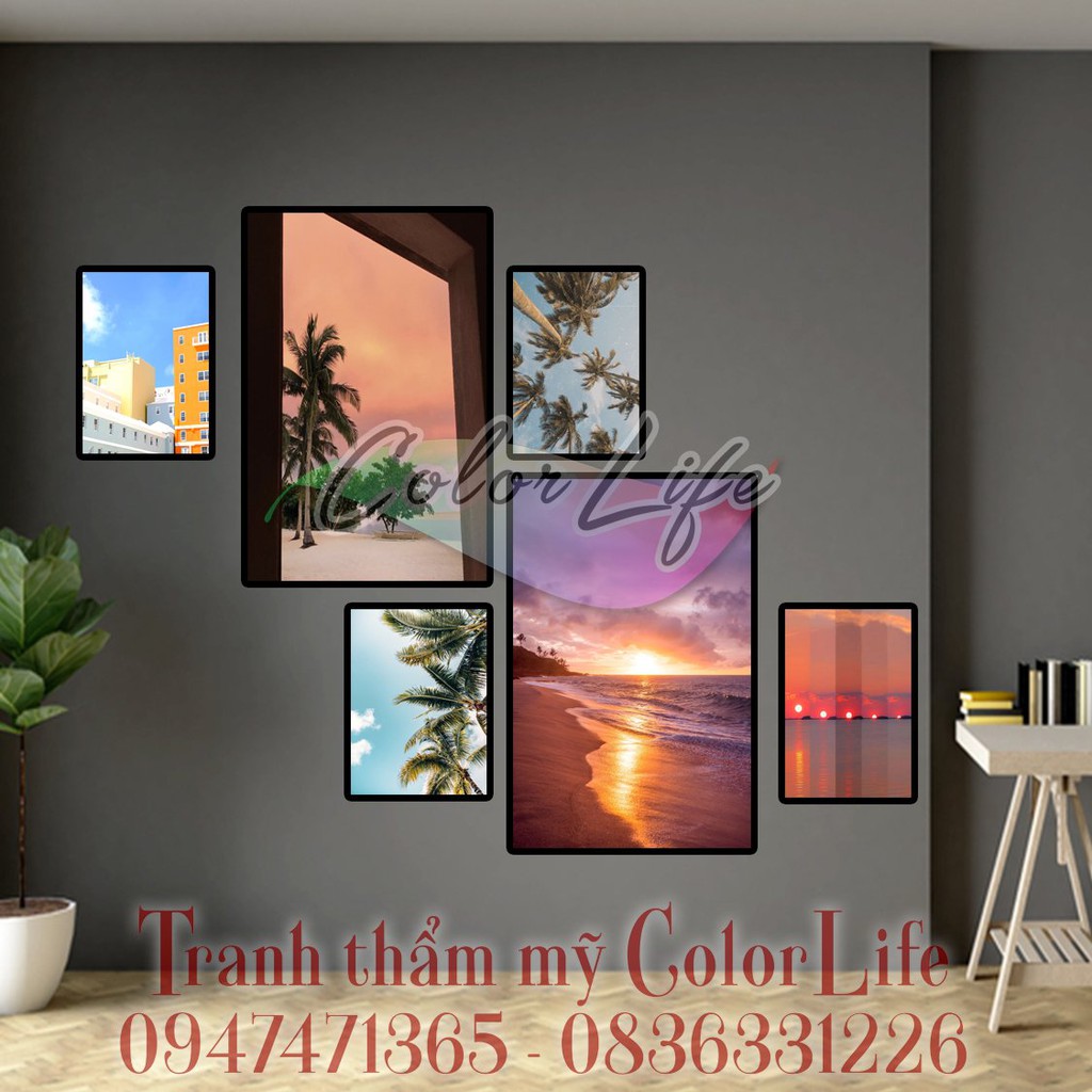 KHUNG TRANH ẢNH PHONG CẢNH BIỂN XANH TREO PHÒNG KHÁCH PHÒNG NGỦ VĂN PHÒNG QUÁN CAFE TRÀ SỮA TRANG TRÍ SPA SEO2 | BigBuy360 - bigbuy360.vn