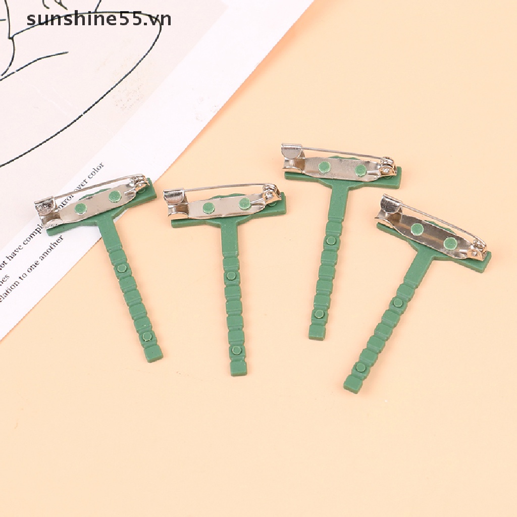Set 100 Ghim Cài Áo Nhựa Hình Chữ T