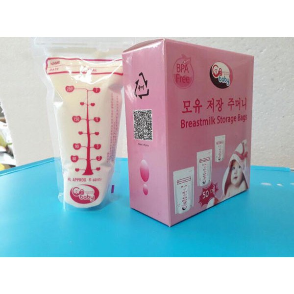 [GIẢM GIÁ] Túi trữ sữa GB Baby - Hàn Quốc (hộp 50 túi)