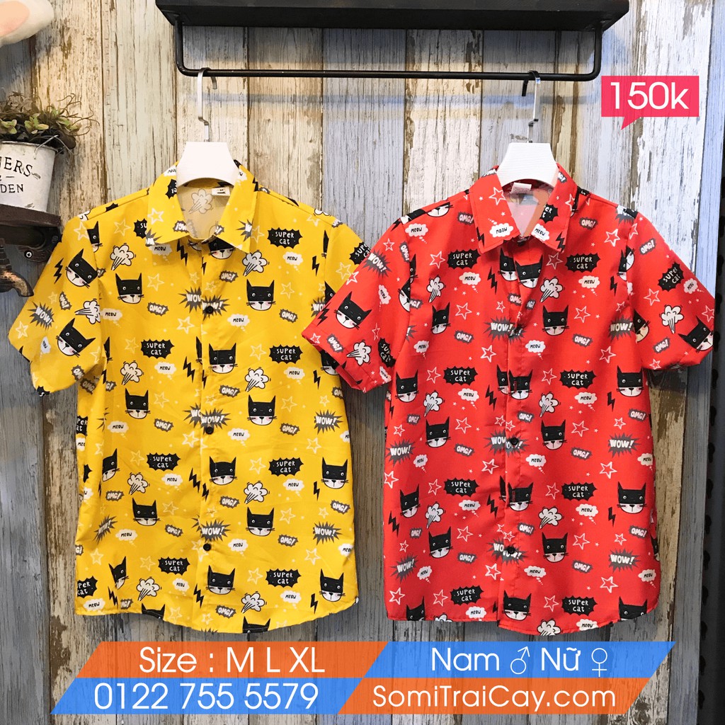 Áo Sơ mi Hoạt hình - Mèo Super Cat | BigBuy360 - bigbuy360.vn