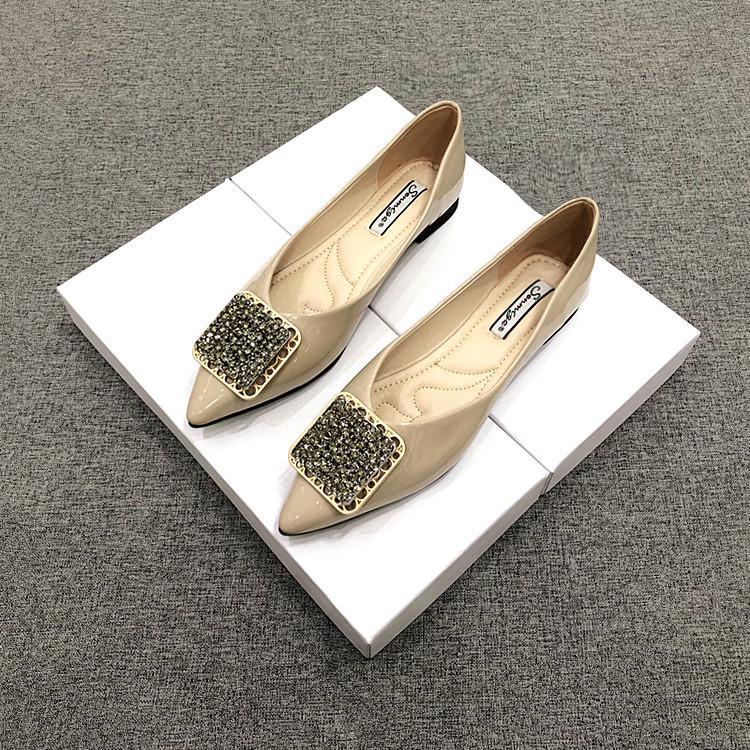 Giày Búp Bê Mũi Nhọn Đế Bằng Mềm Mại Size 32-44 Thời Trang 2022 Cho Nữ