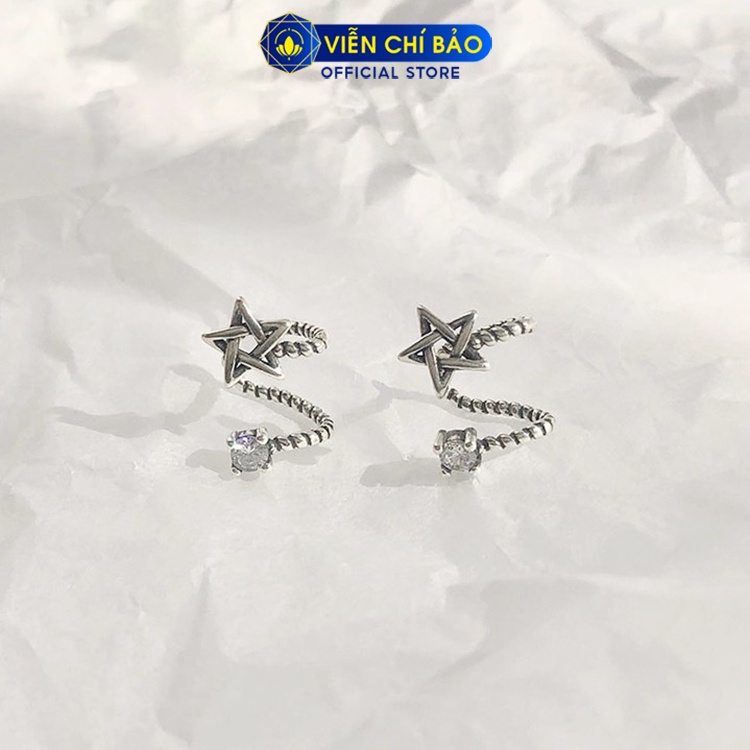 Bông tai bạc nữ Ngôi sao hy vọng chất liệu bạc Thái 925 thời trang phụ kiện trang sức nữ Viễn Chí Bảo B000157