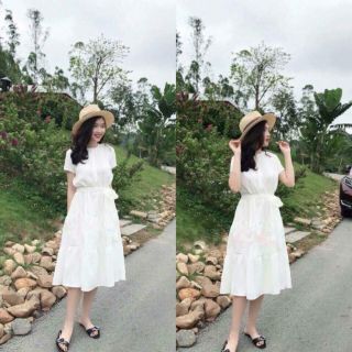 Váy thắt nơ eo